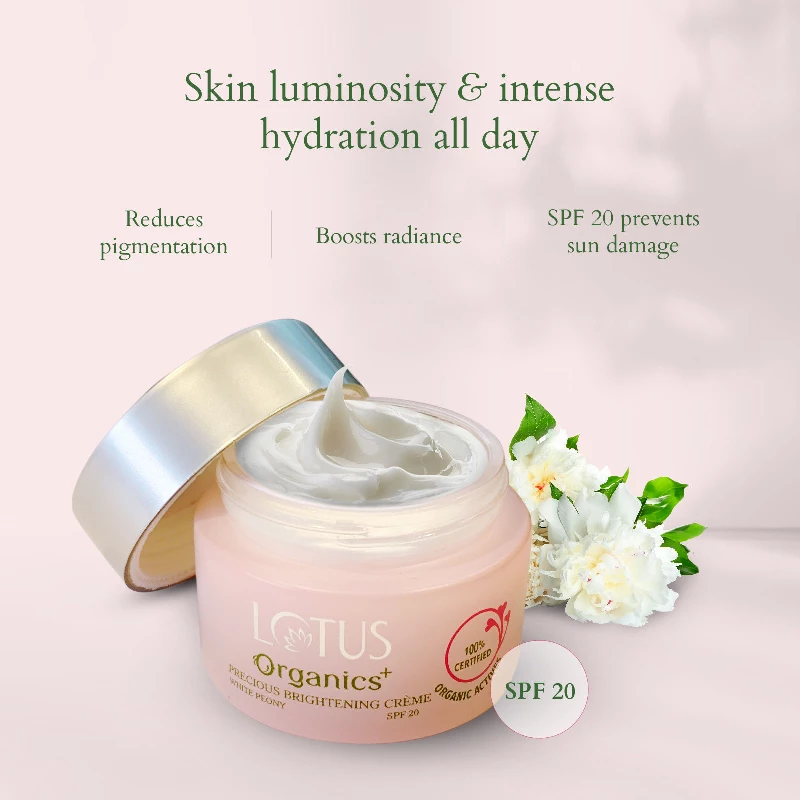 Lotus Organics Precious Brightening Creme SPF 20, 50 g-7.webp